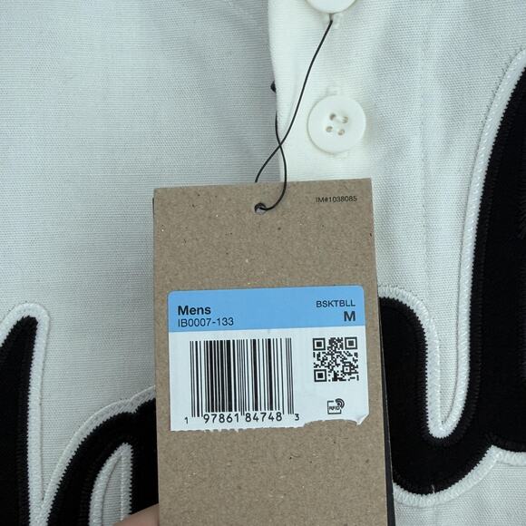 Nike Kobe Mamba Jersey Mens Medium White Black Baseball Shirt Bryant NBA 24 - Picture 6 of 11